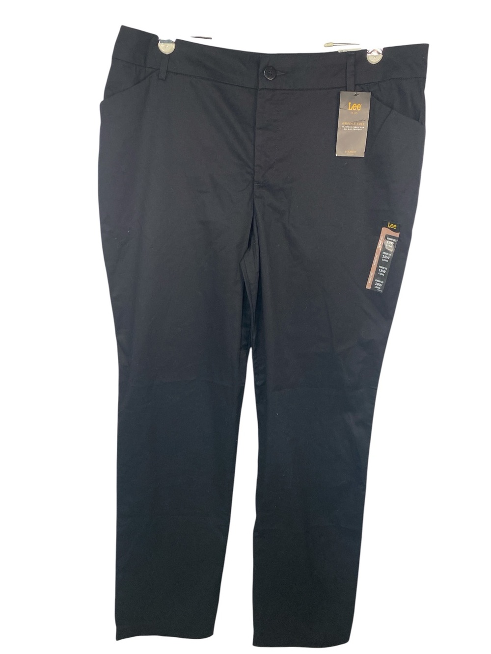 Lee (NWT) Black Straight-Leg Casual Pants Women’s Size 18W